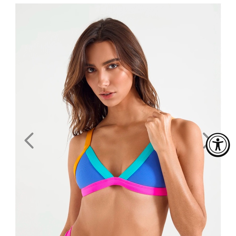 Brand new with tags. Oneone swim top Kameron in color Bondi. Size medium